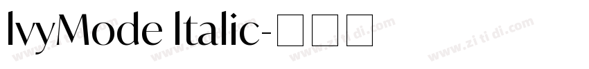 lvyMode ltalic字体转换